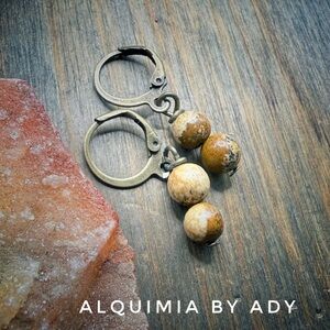 JASPER / Brown and Tan Earrings